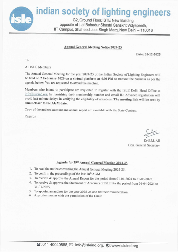 39th Annual General Meeting Notice 2024-25