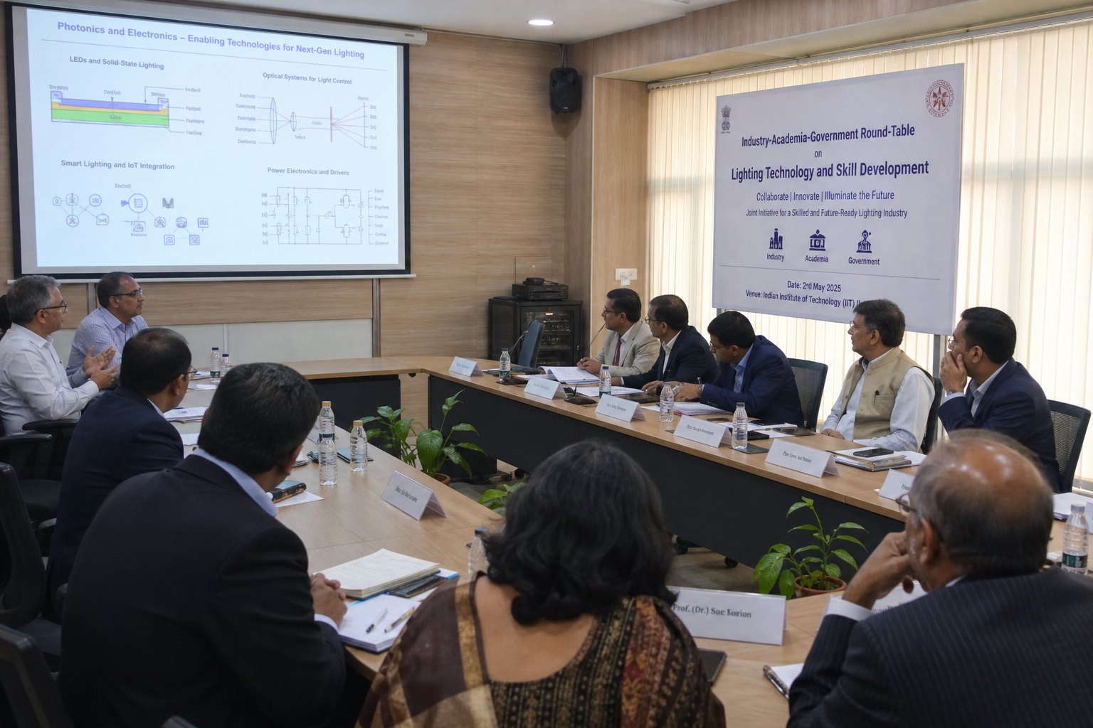 Industry-academia-government round table at MIT World Peace University Pune